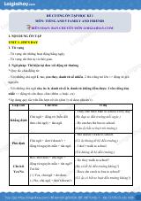 Đề cương ôn tập HK1 Tiếng Anh 5 Family and Friends Chân trời sáng tạo có đáp án